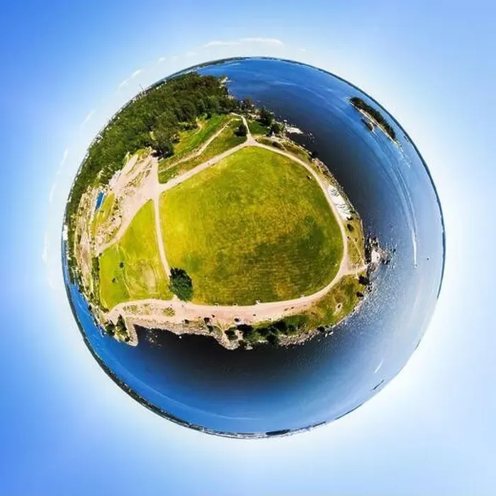 Framed Print : A three dimensional panoramic aerial view of Katariina Seaside Park in a mini planet panorama style. Kotka, Finland Framed Print : A three dimensional panoramic aerial view of Katariina Seaside Park in a mini planet panorama style. Kotka, Finland