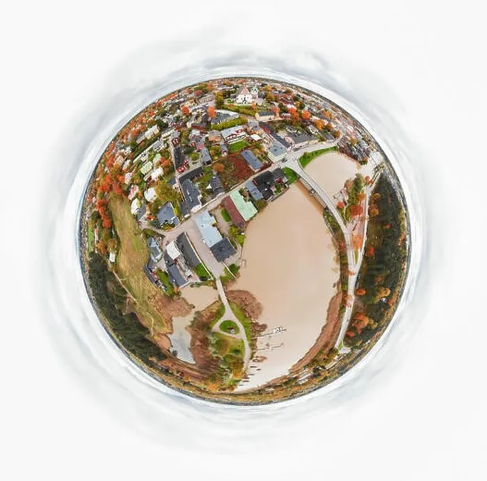 Framed Print : A three dimensional panoramic aerial view of the Old town of Porvoo, Finland in a mini planet panorama style Framed Print : A three dimensional panoramic aerial view of the Old town of Porvoo, Finland in a mini planet panorama style