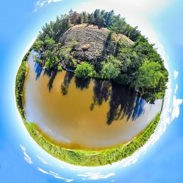 Framed Print : A three dimensional panoramic view of of rapid Ahvionkoski at Kymijoki river, Finland, in a mini planet panorama style Framed Print : A three dimensional panoramic view of of rapid Ahvionkoski at Kymijoki river, Finland, in a mini planet panorama style