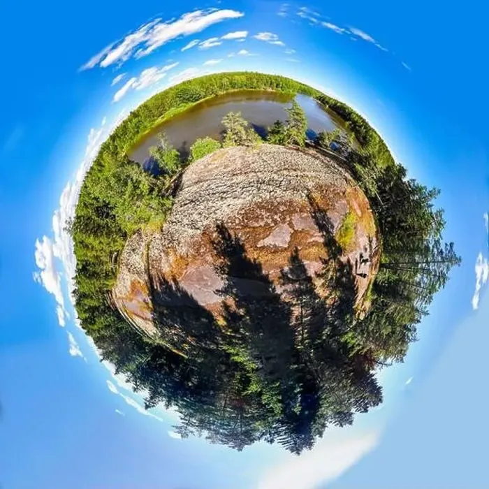 Framed Print : A three dimensional panoramic view of of rapid Ahvionkoski at Kymijoki river, Finland, in a mini planet panorama style Framed Print : A three dimensional panoramic view of of rapid Ahvionkoski at Kymijoki river, Finland, in a mini planet panorama style