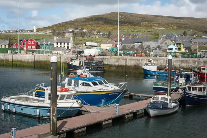 Framed Print : Dingle Ireland moored yachts and motorboats in the harbour, Dingle, County Kerry, Ireland Framed Print : Dingle Ireland moored yachts and motorboats in the harbour, Dingle, County Kerry, Ireland