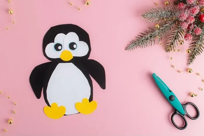 Framed Print : DIY. Step-by-step instructions for making a penguin out of paper. Step 1 Framed Print : DIY. Step-by-step instructions for making a penguin out of paper. Step 1