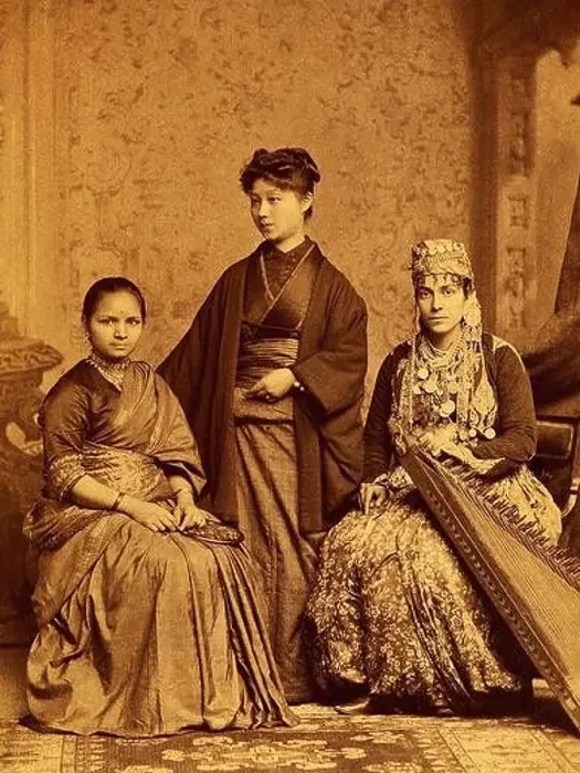 Framed Print : Doctors Anandibai Joshee (left) from India Framed Print : Doctors Anandibai Joshee (left) from India