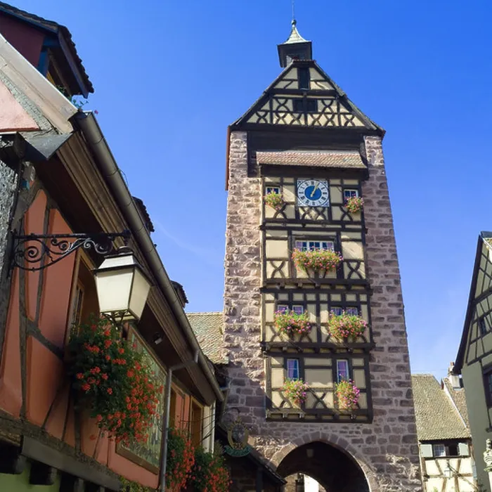 Framed Print : Dolder tower, 13th Century town gate, Riquewihr, Alsace, France Framed Print : Dolder tower, 13th Century town gate, Riquewihr, Alsace, France