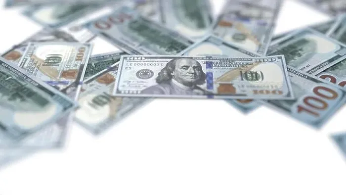 Framed Print : dollar banknotes scattered on the ground Framed Print : dollar banknotes scattered on the ground