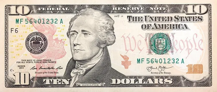 Framed Print : Ten dollar bill in high resolution Framed Print : Ten dollar bill in high resolution