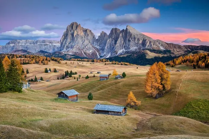 Framed Print : Dolomites. Landscape image of Seiser Alm a Dolomite plateau and the largest high-altitude Alpine meadow in Europe Framed Print : Dolomites. Landscape image of Seiser Alm a Dolomite plateau and the largest high-altitude Alpine meadow in Europe