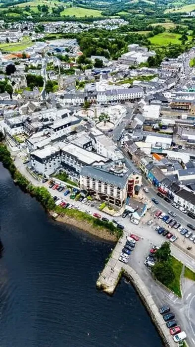 Framed Print : DONEGAL TOWN, IRELAND - JULY 23 2024 - The works at the new Diamond are already finished Framed Print : DONEGAL TOWN, IRELAND - JULY 23 2024 - The works at the new Diamond are already finished