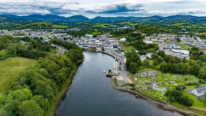 Framed Print : DONEGAL TOWN, IRELAND - JULY 23 2024 - The works at the new Diamond are already finished Framed Print : DONEGAL TOWN, IRELAND - JULY 23 2024 - The works at the new Diamond are already finished
