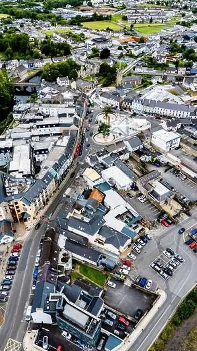 Framed Print : DONEGAL TOWN, IRELAND - JULY 23 2024 - The works at the new Diamond are already finished Framed Print : DONEGAL TOWN, IRELAND - JULY 23 2024 - The works at the new Diamond are already finished