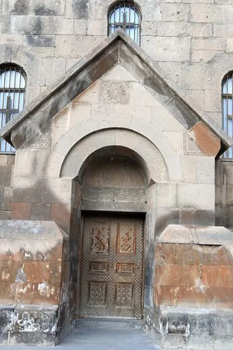 Framed Print : The door of church, Republic of Armenia
