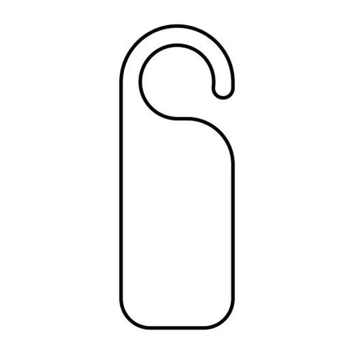 Framed Print : Door hanger template outline vector door knob do not disturb hanger corporate empty template Framed Print : Door hanger template outline vector door knob do not disturb hanger corporate empty template