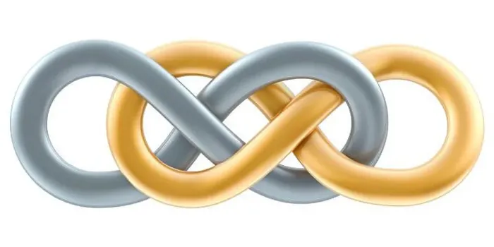 Framed Print : Double Infinity symbol, 3D rendering isolated on white background Framed Print : Double Infinity symbol, 3D rendering isolated on white background
