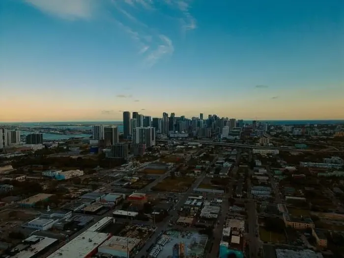 Framed Print : Downtown Miami & Wynwood Drone Shot Framed Print : Downtown Miami & Wynwood Drone Shot