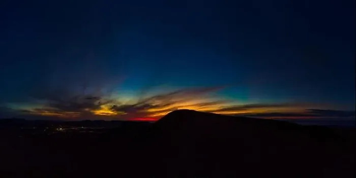 Framed Print : Dramatic panoramic image of the sunset over volcan Calderon Hondo volcano near Lajares Fuerteventura Framed Print : Dramatic panoramic image of the sunset over volcan Calderon Hondo volcano near Lajares Fuerteventura