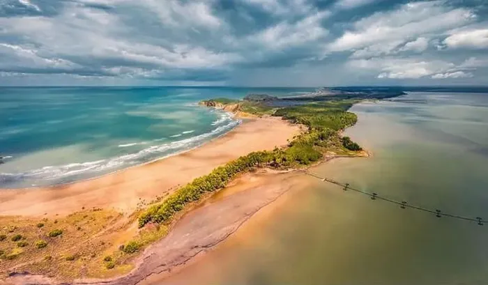 Framed Print : Dramatic spring view from flying drone of Zvernec Beach Framed Print : Dramatic spring view from flying drone of Zvernec Beach