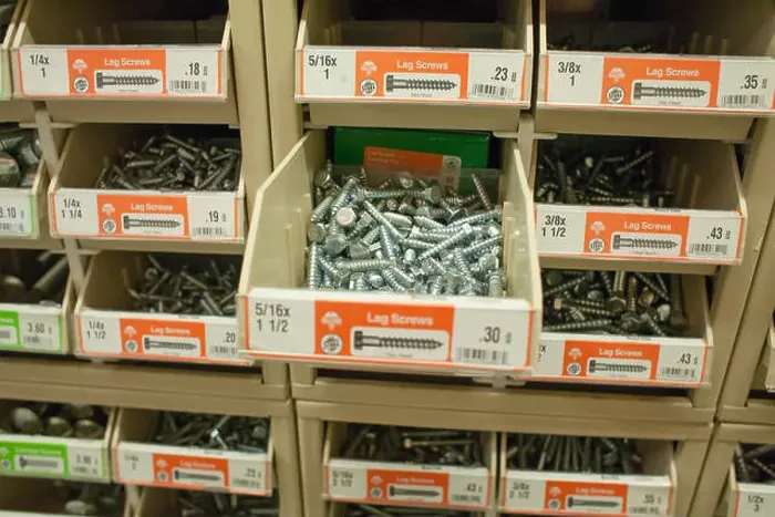 Framed Print : Drawers of screws in a small town hardware store Framed Print : Drawers of screws in a small town hardware store