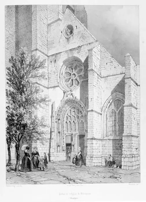 Framed Print : Drawing of the Saint-Pierre-Saint-Paul Framed Print : Drawing of the Saint-Pierre-Saint-Paul