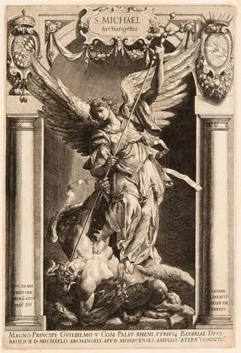 Framed Print : Drawings and Prints, The Archangel Michael Defeating Satan Framed Print : Drawings and Prints, The Archangel Michael Defeating Satan