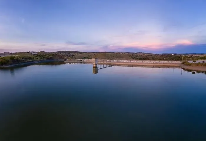 Framed Print : Drone aerial panorama of a dam lake reservoir landscape in Terena, Portugal Framed Print : Drone aerial panorama of a dam lake reservoir landscape in Terena, Portugal