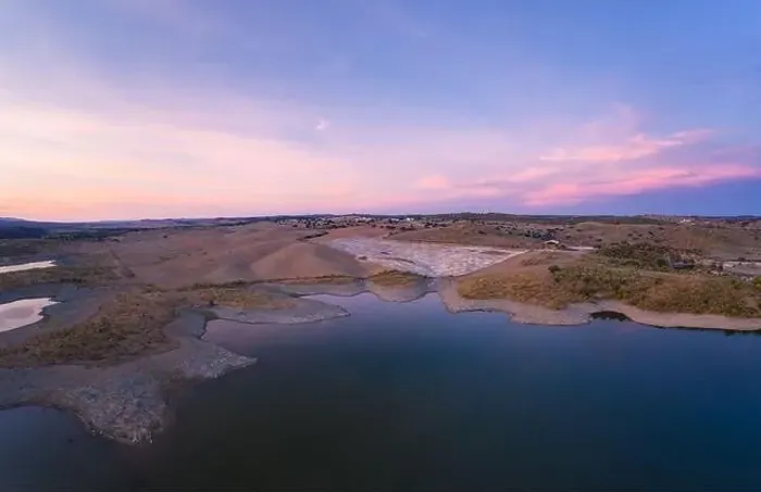Framed Print : Drone aerial panorama of a dam lake reservoir at sunset in Terena, Portugal Framed Print : Drone aerial panorama of a dam lake reservoir at sunset in Terena, Portugal