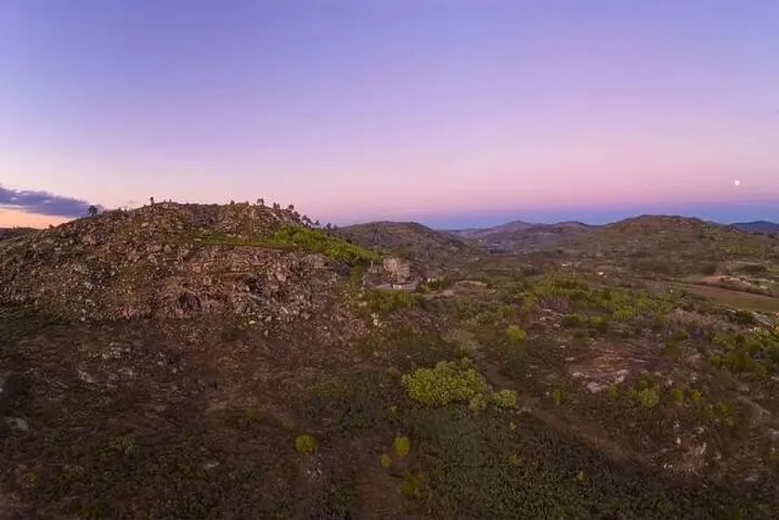 Framed Print : Drone aerial panorama of Termas Radium Hotel Serra da Pena at sunset in Sortelha, Portugal Framed Print : Drone aerial panorama of Termas Radium Hotel Serra da Pena at sunset in Sortelha, Portugal