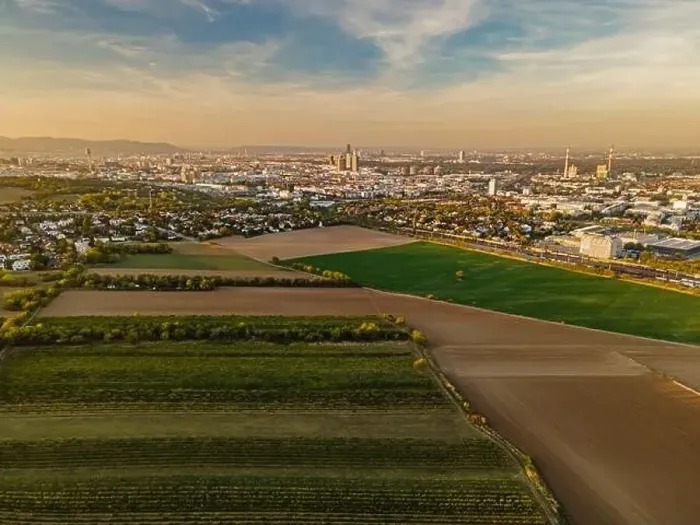 Framed Print : Drone aerial shot of Agriculture fields in southern Vienna Austria wheat and Vineyard fields Framed Print : Drone aerial shot of Agriculture fields in southern Vienna Austria wheat and Vineyard fields