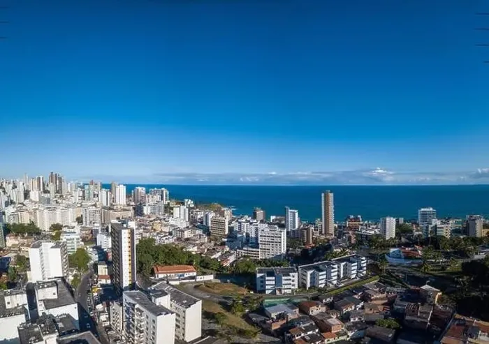 Framed Print : Drone aerial view of cityscape of Salvador, Bahia, Brazil. Aerial view of buildings Framed Print : Drone aerial view of cityscape of Salvador, Bahia, Brazil. Aerial view of buildings
