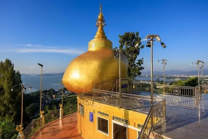 Framed Print : A drone aerial view of Wat Koh Siray is a Theravada Buddhist Thai temple located on Koh Siray near Phuket Framed Print : A drone aerial view of Wat Koh Siray is a Theravada Buddhist Thai temple located on Koh Siray near Phuket