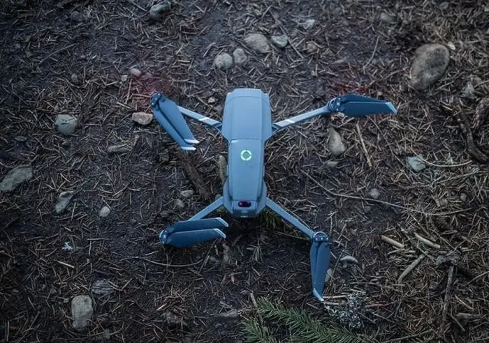 Framed Print : Drone on the dirt ground with blurry background Framed Print : Drone on the dirt ground with blurry background
