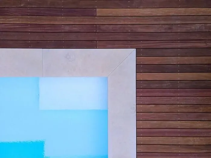 Framed Print : Drone flight over beautiful green garden with pool and the wooden terrace of the pool is currently in progress Framed Print : Drone flight over beautiful green garden with pool and the wooden terrace of the pool is currently in progress