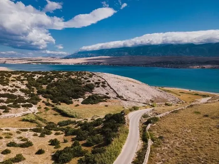 Framed Print : Drone flight over the beautiful island of Pag in Croatia, simuni, novalja, zrece beach Framed Print : Drone flight over the beautiful island of Pag in Croatia, simuni, novalja, zrece beach