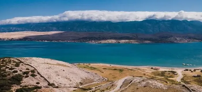 Framed Print : Drone flight over the beautiful island of Pag in Croatia, simuni, novalja, zrece beach Framed Print : Drone flight over the beautiful island of Pag in Croatia, simuni, novalja, zrece beach