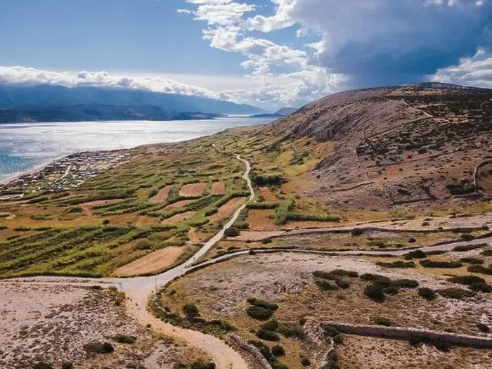 Framed Print : Drone flight over the beautiful island of Pag in Croatia, simuni, novalja, zrece beach Framed Print : Drone flight over the beautiful island of Pag in Croatia, simuni, novalja, zrece beach