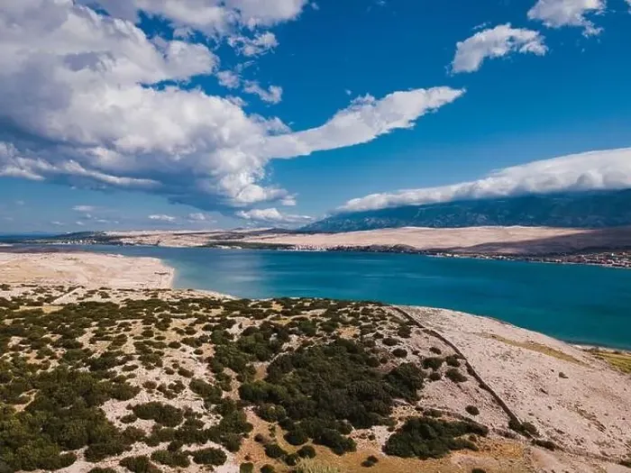 Framed Print : Drone flight over the beautiful island of Pag in Croatia, simuni, novalja, zrece beach Framed Print : Drone flight over the beautiful island of Pag in Croatia, simuni, novalja, zrece beach