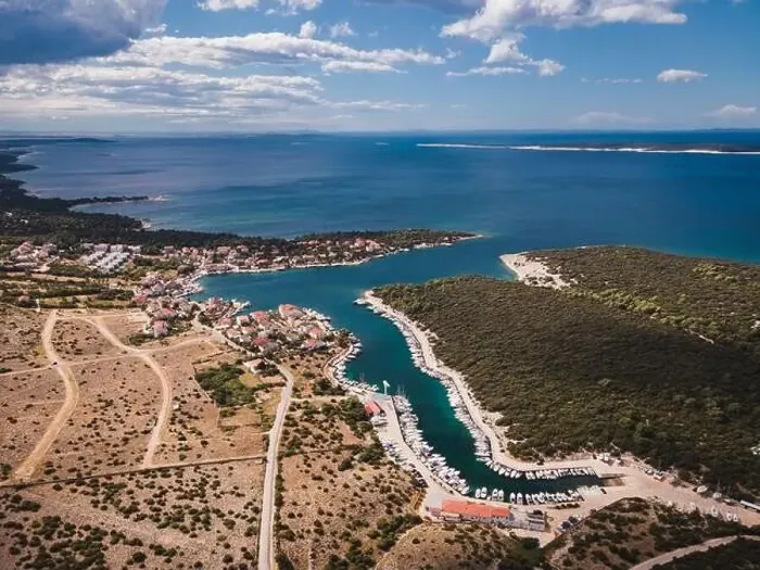 Framed Print : Drone flight over the beautiful island of Pag in Croatia, simuni, novalja, zrece beach Framed Print : Drone flight over the beautiful island of Pag in Croatia, simuni, novalja, zrece beach