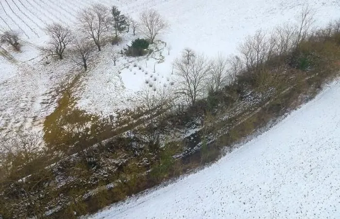 Framed Print : drone flight over landscape with very little snow Framed Print : drone flight over landscape with very little snow