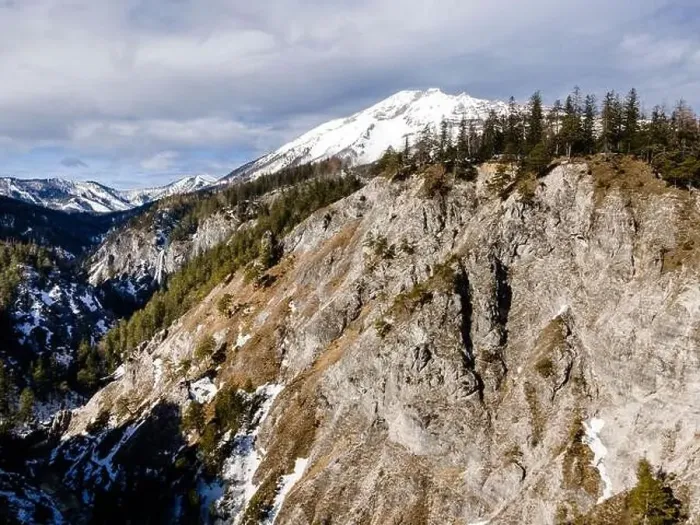 Framed Print : Drone flight over the Oetschergraeben canyon in Lower Austria in winter Framed Print : Drone flight over the Oetschergraeben canyon in Lower Austria in winter