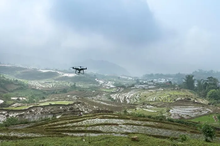 Framed Print : the drone fly on terraces field in Sa Pa town, Lao Cai province, Vietnam Framed Print : the drone fly on terraces field in Sa Pa town, Lao Cai province, Vietnam