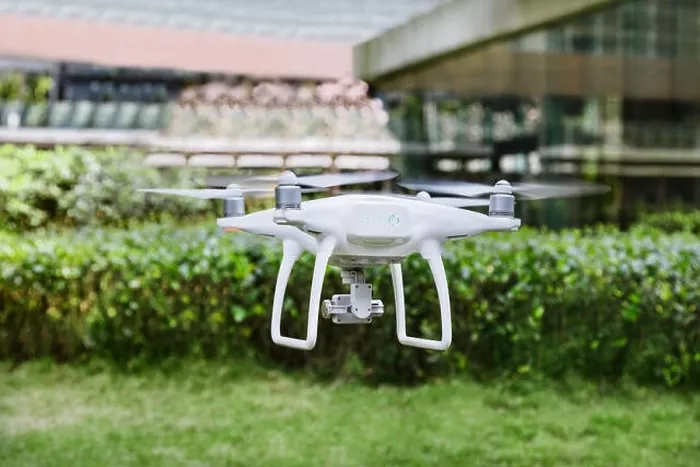 Framed Print : Drone flying in the air. Drone outdoor Framed Print : Drone flying in the air. Drone outdoor
