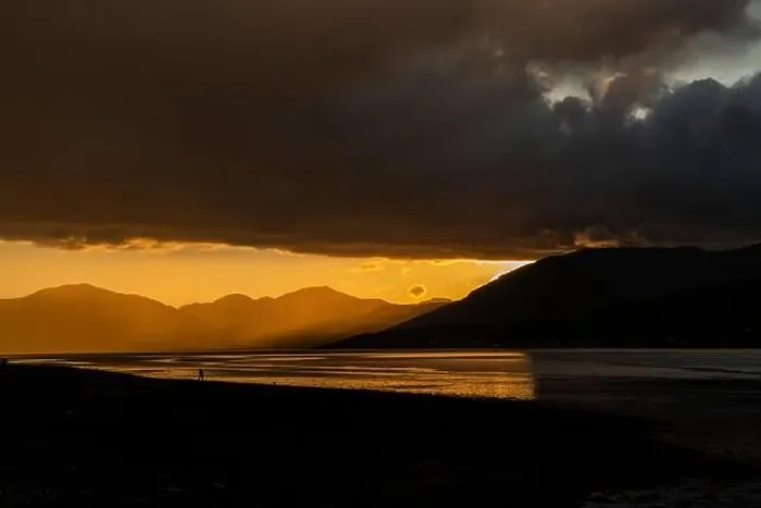 Framed Print : Drone footage of a stormy sunset over Loch Linnhe, from North Ballachulish, Fort William, Scotland Framed Print : Drone footage of a stormy sunset over Loch Linnhe, from North Ballachulish, Fort William, Scotland