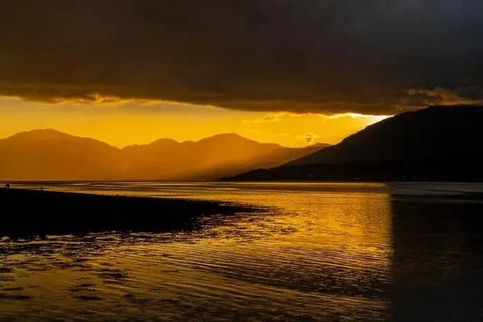 Framed Print : Drone footage of a stormy sunset over Loch Linnhe, from North Ballachulish, Fort William, Scotland Framed Print : Drone footage of a stormy sunset over Loch Linnhe, from North Ballachulish, Fort William, Scotland