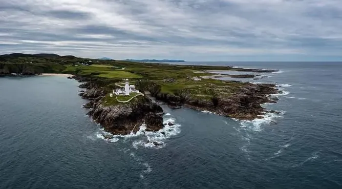 Framed Print : A drone landscape view of Fanad Head Lighthouse and Peninsula on the northern coast of Ireland Framed Print : A drone landscape view of Fanad Head Lighthouse and Peninsula on the northern coast of Ireland