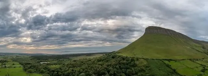 Framed Print : A drone panorama of colorful sunset Framed Print : A drone panorama of colorful sunset