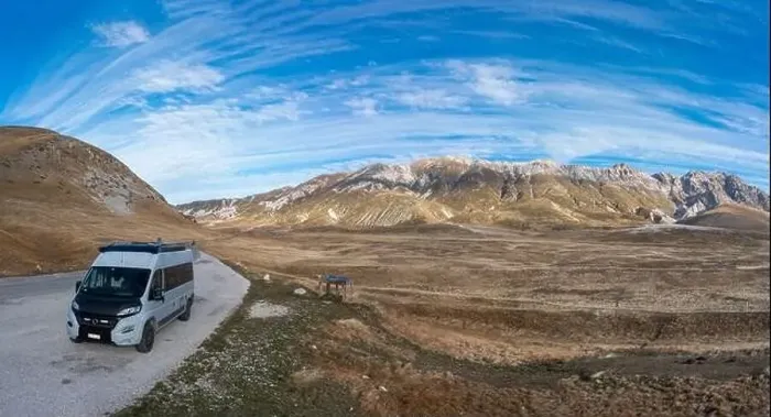 Framed Print : drone panorama landscape of Little Tibet in the Gran Sasso Framed Print : drone panorama landscape of Little Tibet in the Gran Sasso