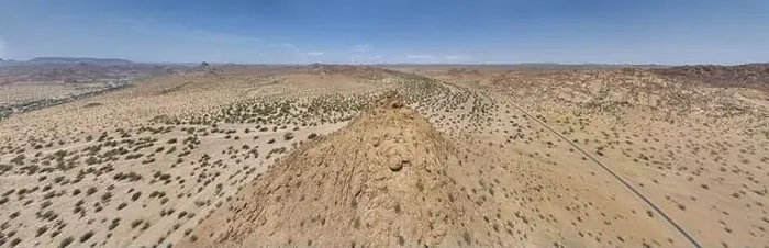 Framed Print : Drone panorama over the Namibian desert landscape near Twyfelfontein during the day in summer Framed Print : Drone panorama over the Namibian desert landscape near Twyfelfontein during the day in summer