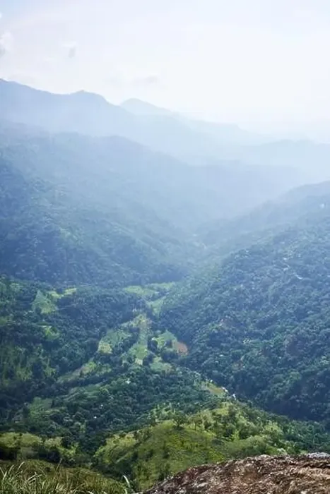 Framed Print : drone photo of the valley between ella rock and little adams peak Framed Print : drone photo of the valley between ella rock and little adams peak