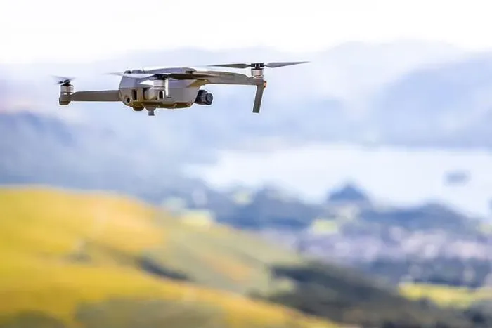 Framed Print : Drone photography in mountains in summer time Framed Print : Drone photography in mountains in summer time