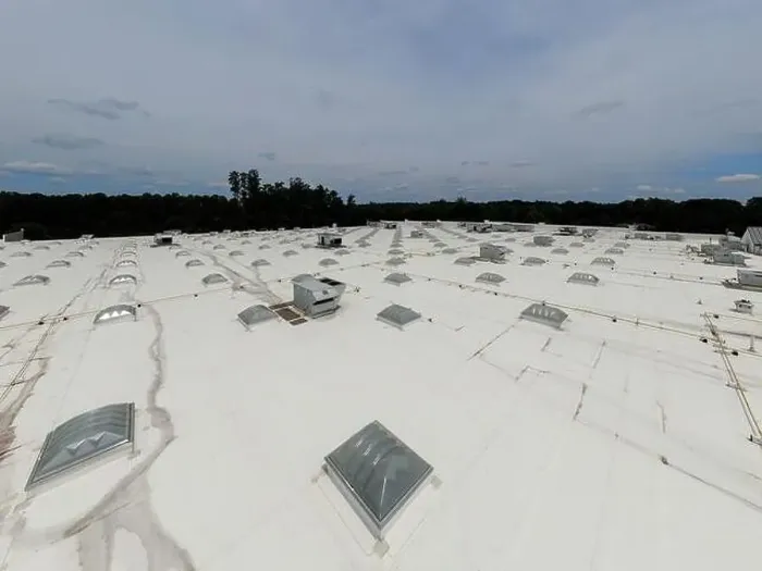 Framed Print : Drone photos of commercial roofs Framed Print : Drone photos of commercial roofs