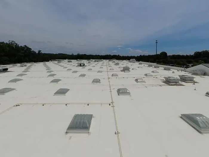 Framed Print : Drone photos of commercial roofs Framed Print : Drone photos of commercial roofs